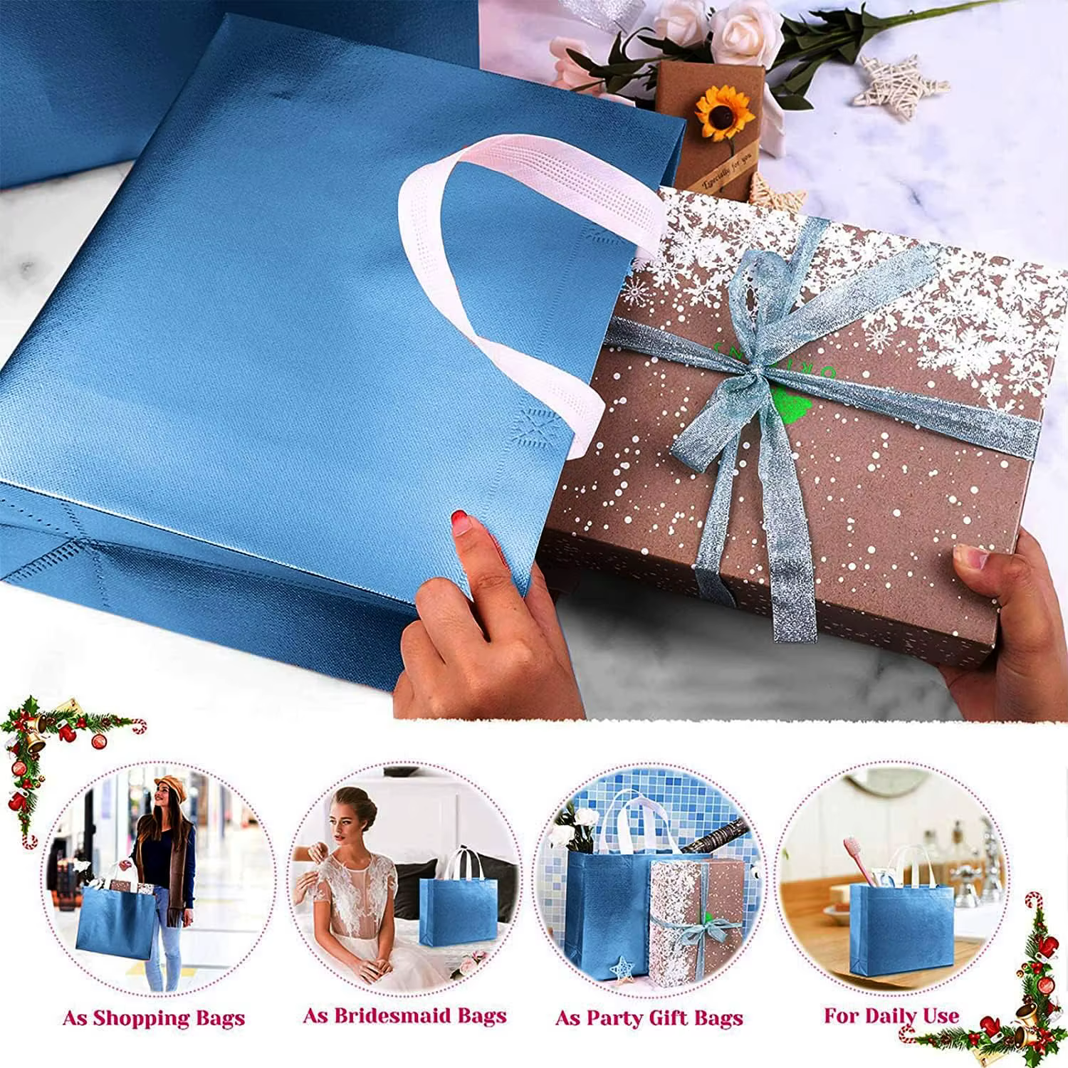 Sacs cadeaux réutilisables