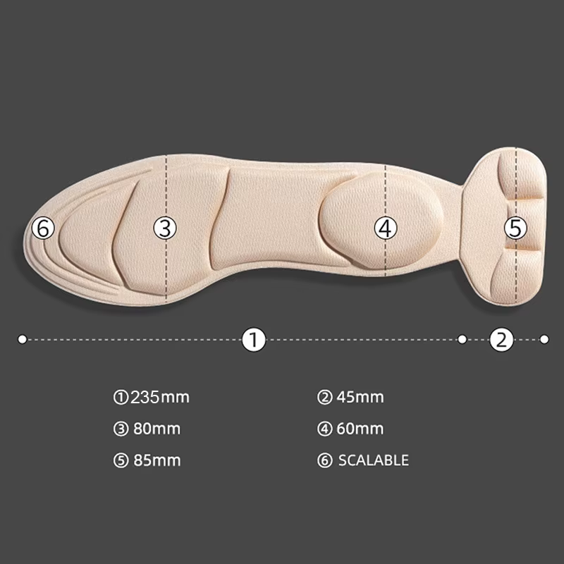 Semelles intérieures en mousse à mémoire de forme pour femmes