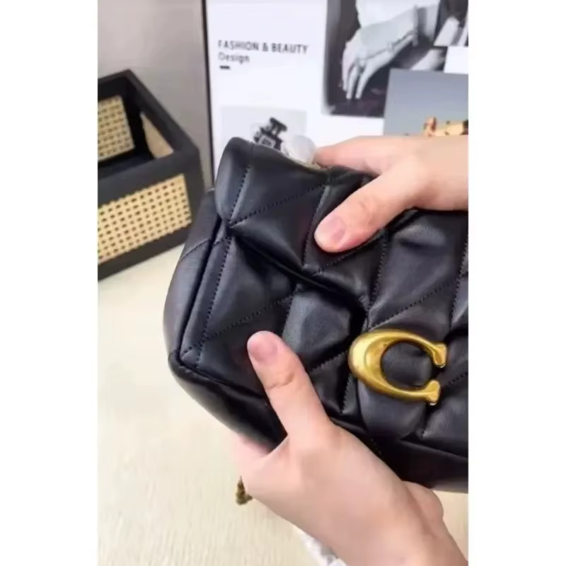 Sac à chaîne à motif diamant de haute qualité, sac messager à bandoulière, petit sac carré