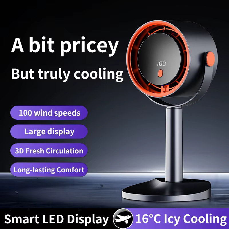Ventilateur électrique sans pales portable pour le camping en plein air avec fonction minuterie