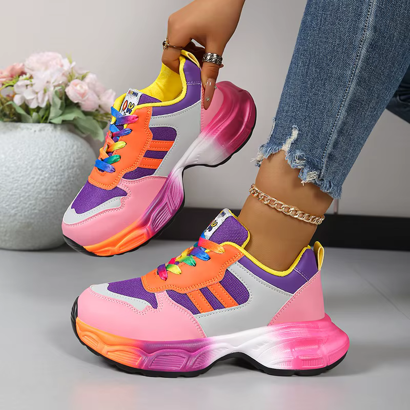 Nouvelles baskets plateforme respirantes pour femmes