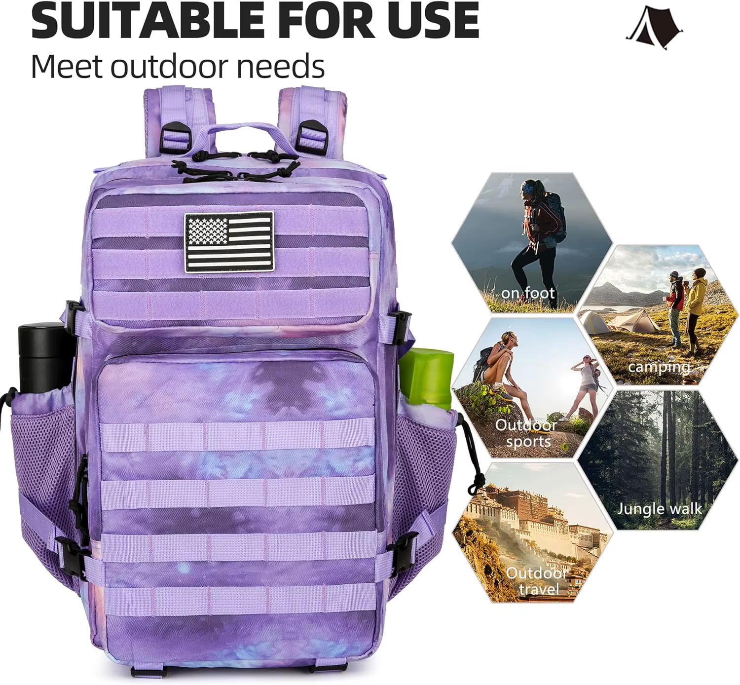 20L 45L 3P sac à dos tactique sac 3 jours d'assaut sac à dos en plein air étanche escalade sac à dos Camping randonnée chasse Mochila sac