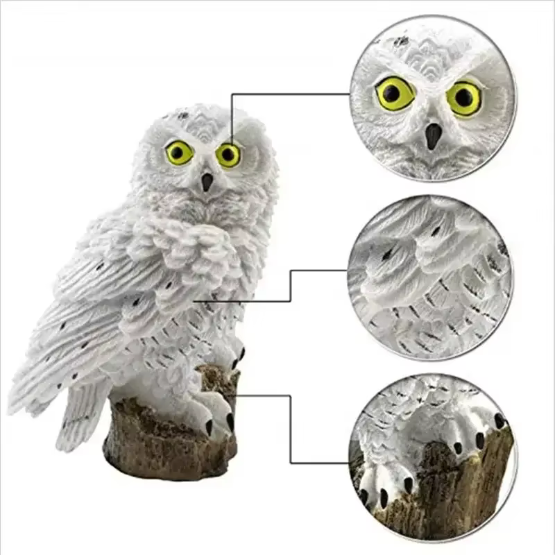 Lampe solaire en forme de hibou, lumières solaires de jardin, alimentées à l'énergie solaire, lumière LED solaire, lampe de décoration de jardin extérieure, lumières solaires étanches