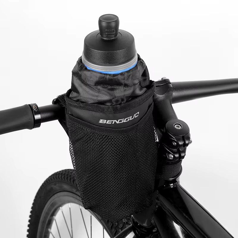 Porte-bouteille de vélo, pochette isotherme pour bouteille d'eau, accessoires de guidon pour VTT et vélo de route