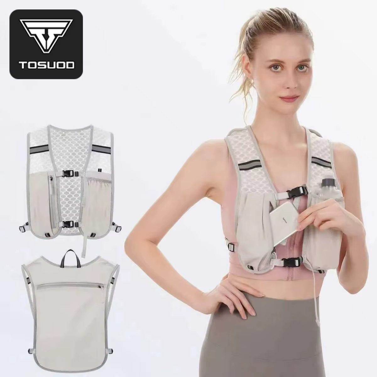 Sac à dos d'hydratation léger pour les sports de plein air - Porte-eau ergonomique pour la course à pied