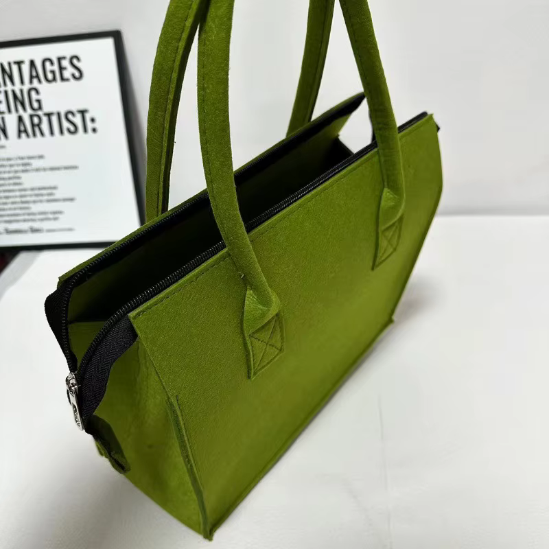Sac en feutre, petit sac fourre-tout, sac de voyage, sac de shopping, sac en feutre souvenir - Porte-objets écologique et portable pour un usage quotidien