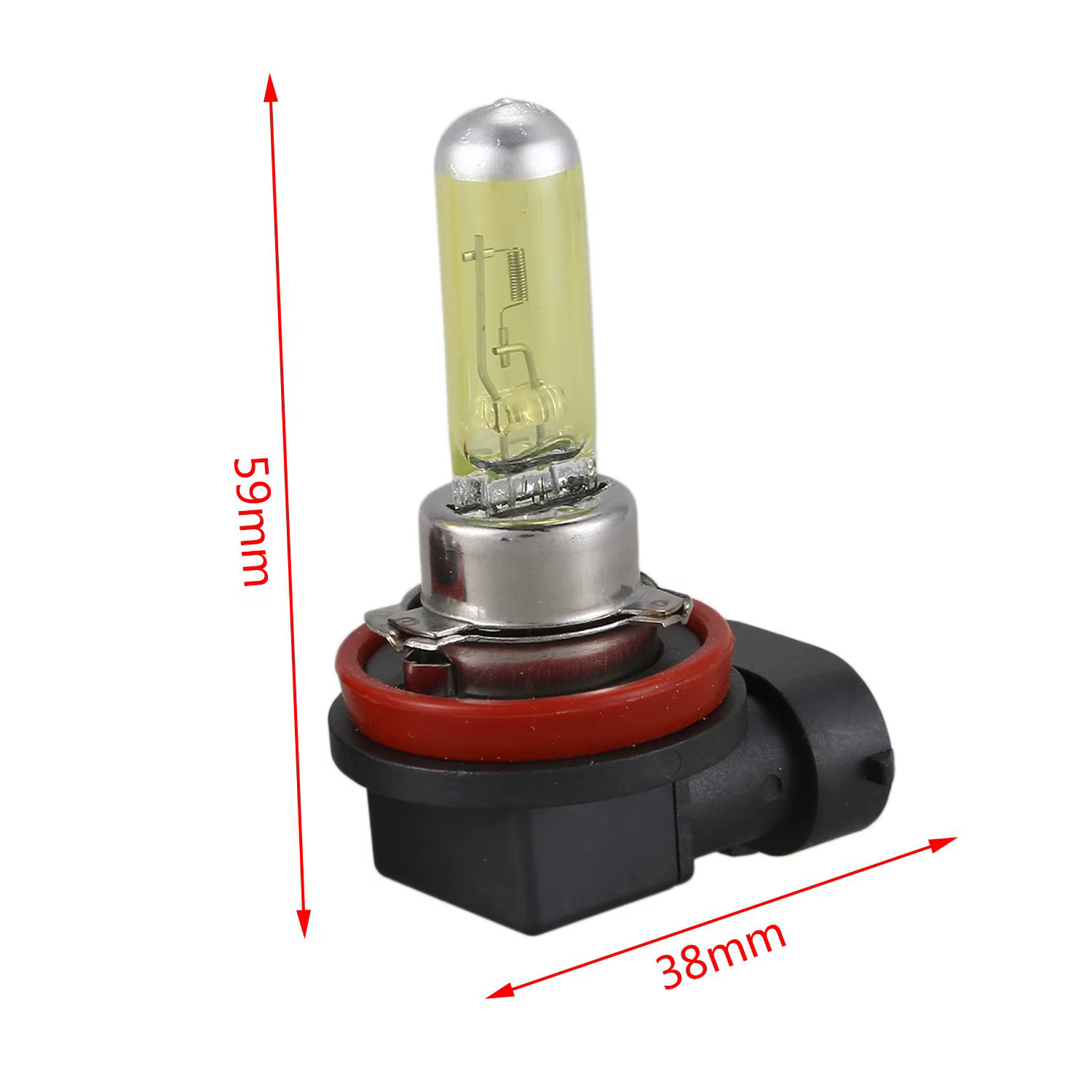 Ampoule antibrouillard au xénon HID, phare halogène, 2x H11 55W 3000k jaune doré