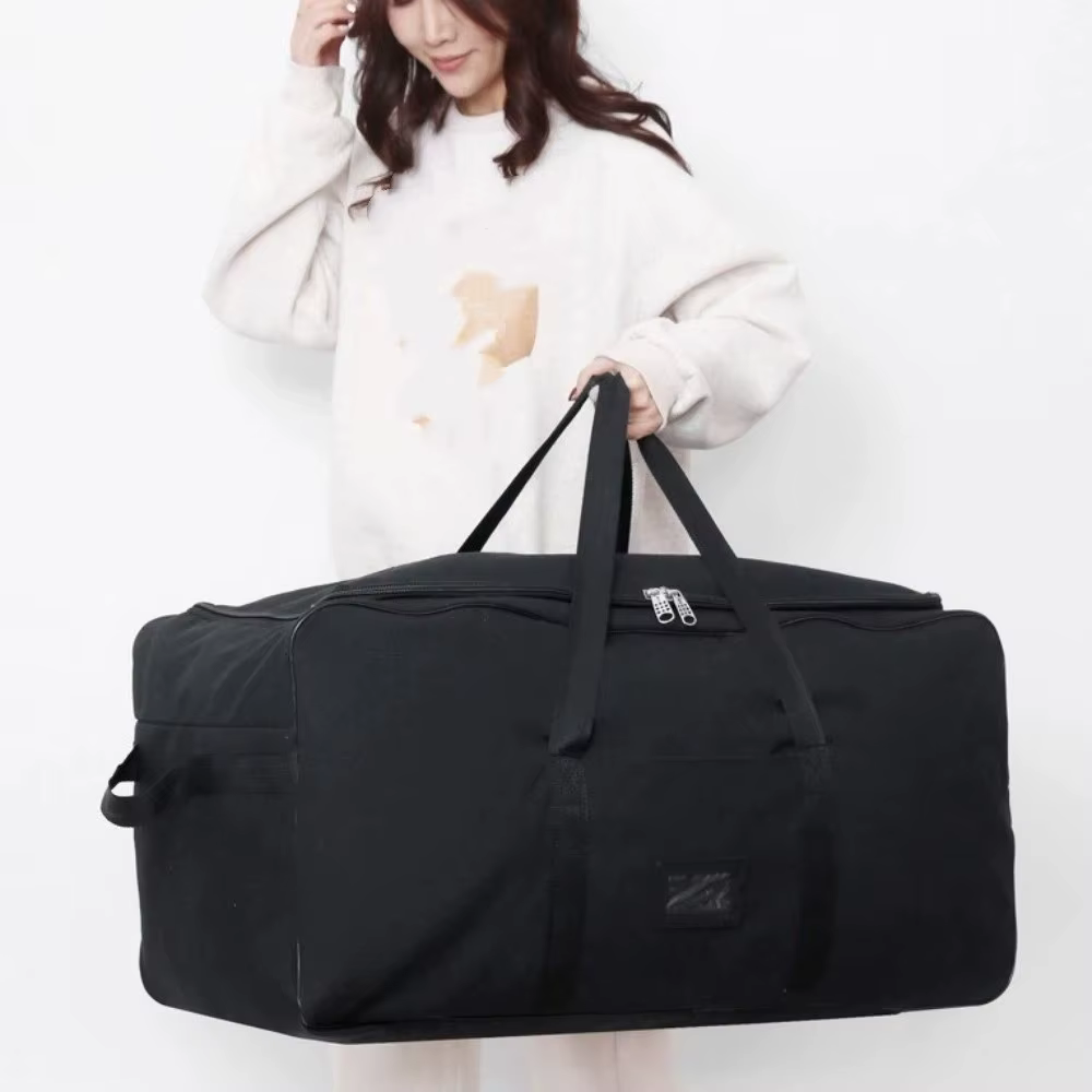Sac de voyage pliable pour le week-end, grande capacité, plusieurs compartiments, sac de rangement pour bagages avec roues amovibles, imperméable
