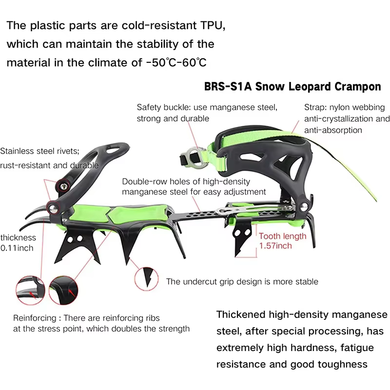 BRS 14 dents griffes Crampons chaussures