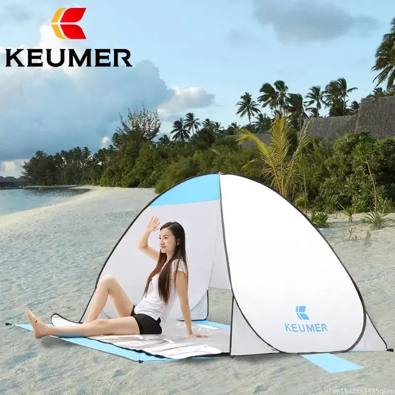 Tente de camping pliable automatique avec protection UV