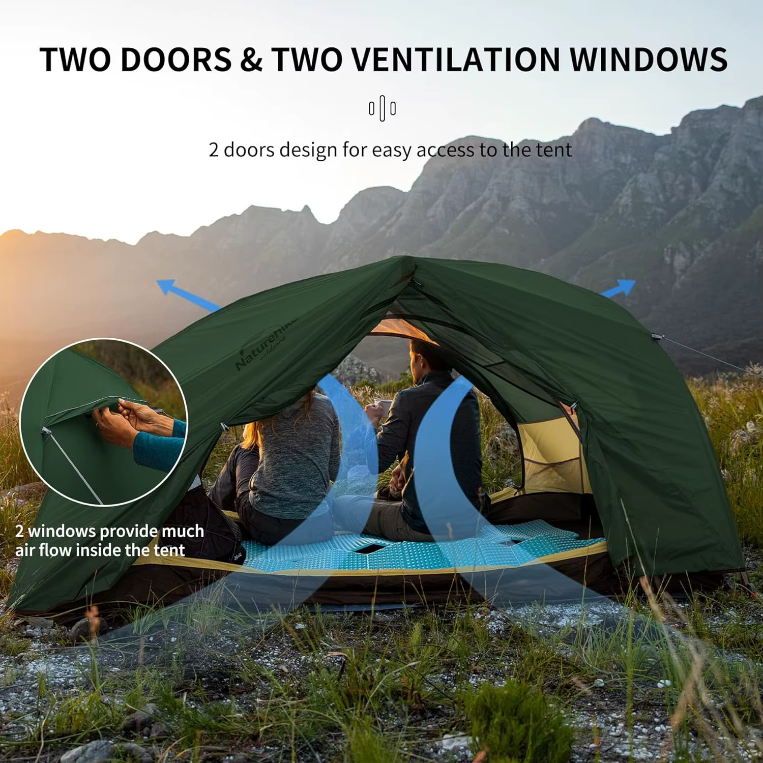 Naturehike Star River – tente de Camping ultralégère pour deux personnes