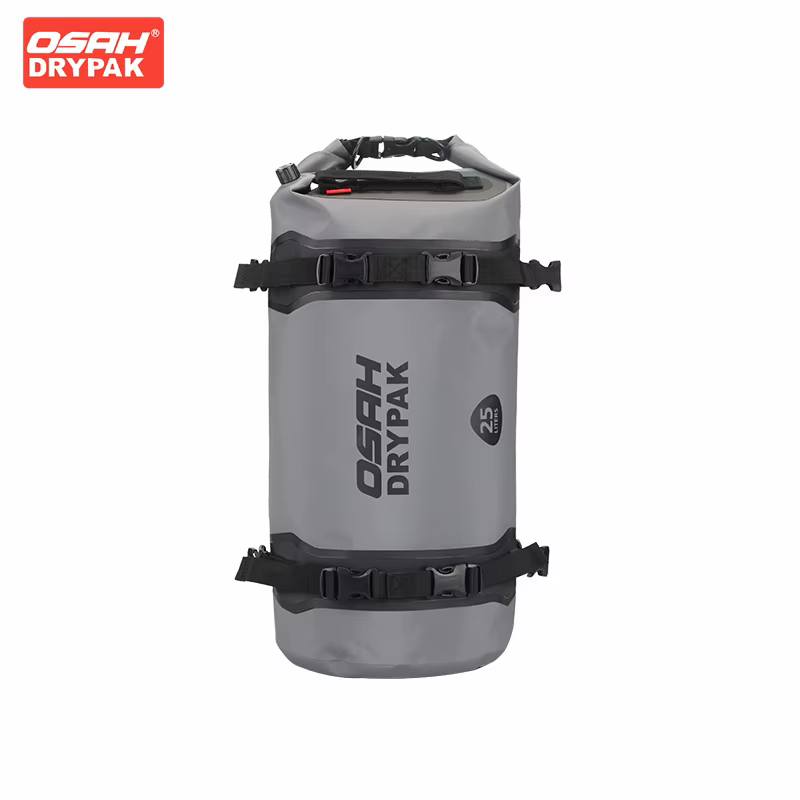 OSAH – sac de moto gris 25L, sac de siège arrière de grande capacité, sac à bandoulière, sac à dos, bagages multifonctionnel étanche, équipement d'équitation