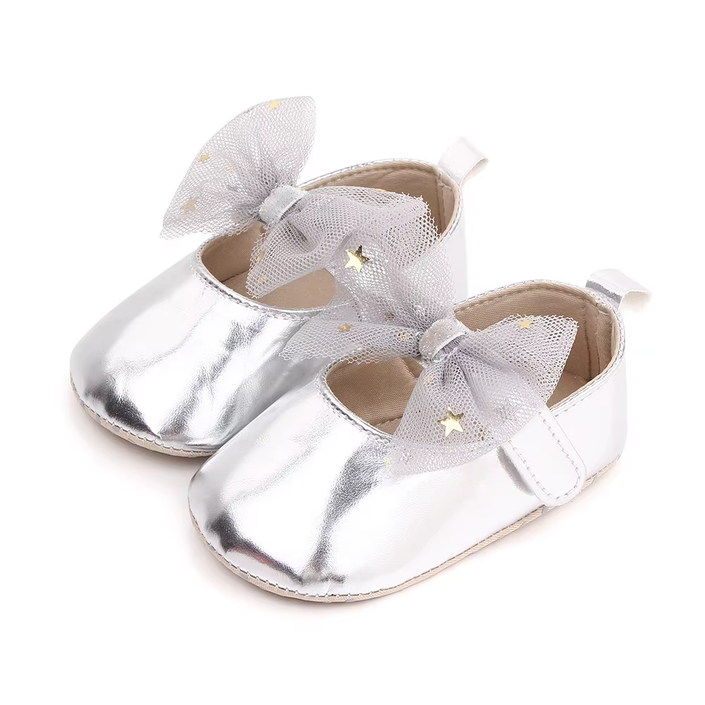 Chaussures pour Bébé Fille, Mocassins à Nministériels d Papillon, avec Ruban, Semelle en Caoutchouc Anti-alde, pour Nouveau-né