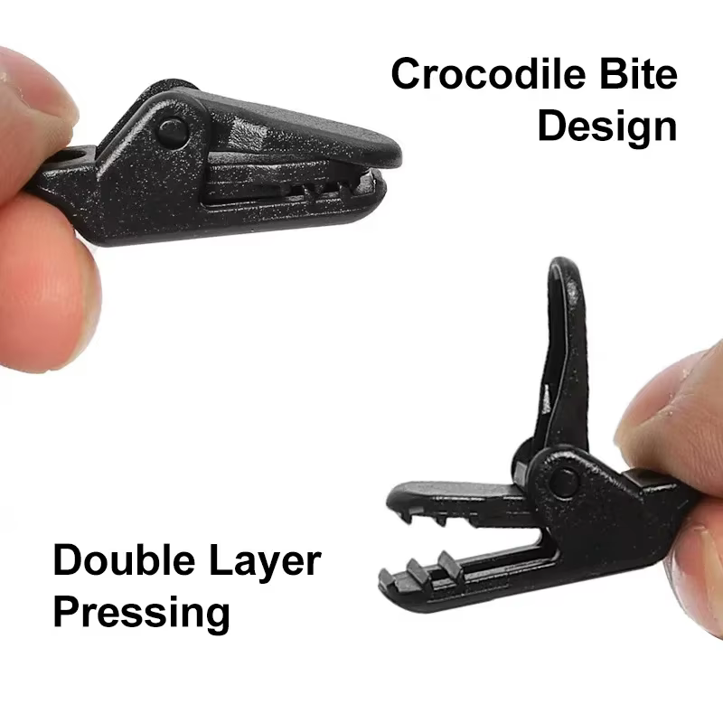 Clips robustes pour tentes de camping (10/20/50 pièces) : pinces crocodile anti-vent – crochets fixes pour bâches