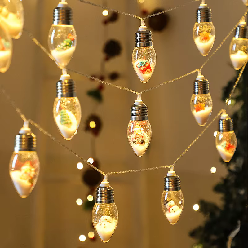 Guirlande lumineuse Globe solaire 5m 20 LED, lumière féerique à énergie solaire, lampe d'extérieur étanche pour jardin, clôture, maison, chambre, décoration de noël