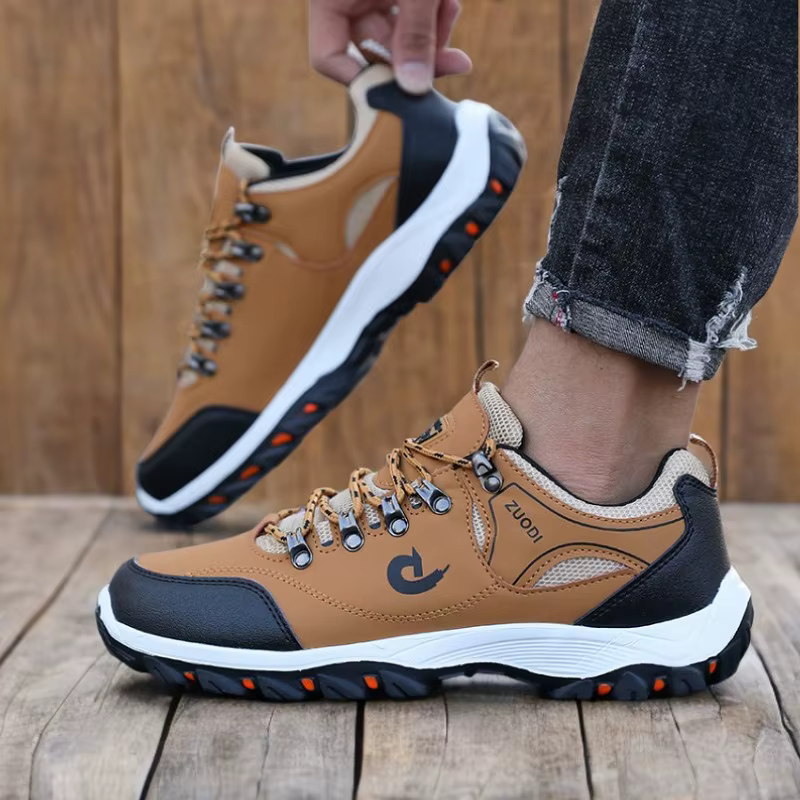 Bottes de randonnée baskets noires pour hommes chaussures d'alpinisme imperméables et durables