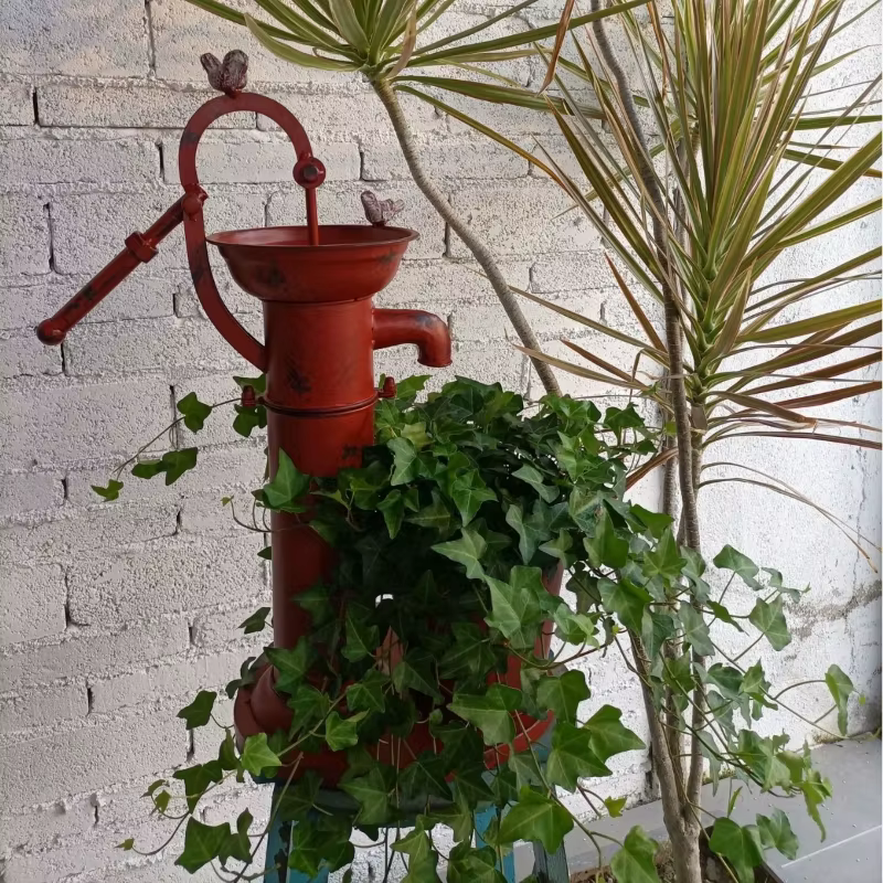 Pots de fleurs d'extérieur du sol au plafond, rétro, support de plantes anciennes, créatif, pression de jardin, puits, balcon, aménagement paysager, décorations en fer