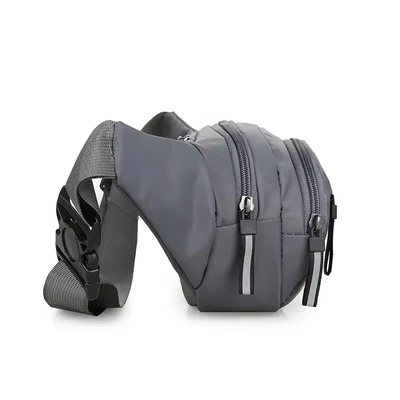Hommes toile Fanny taille Packs unisexe ajustement taille sac Mobile Sports en plein air course Anti-vol Ultra mince Invisible taille sac
