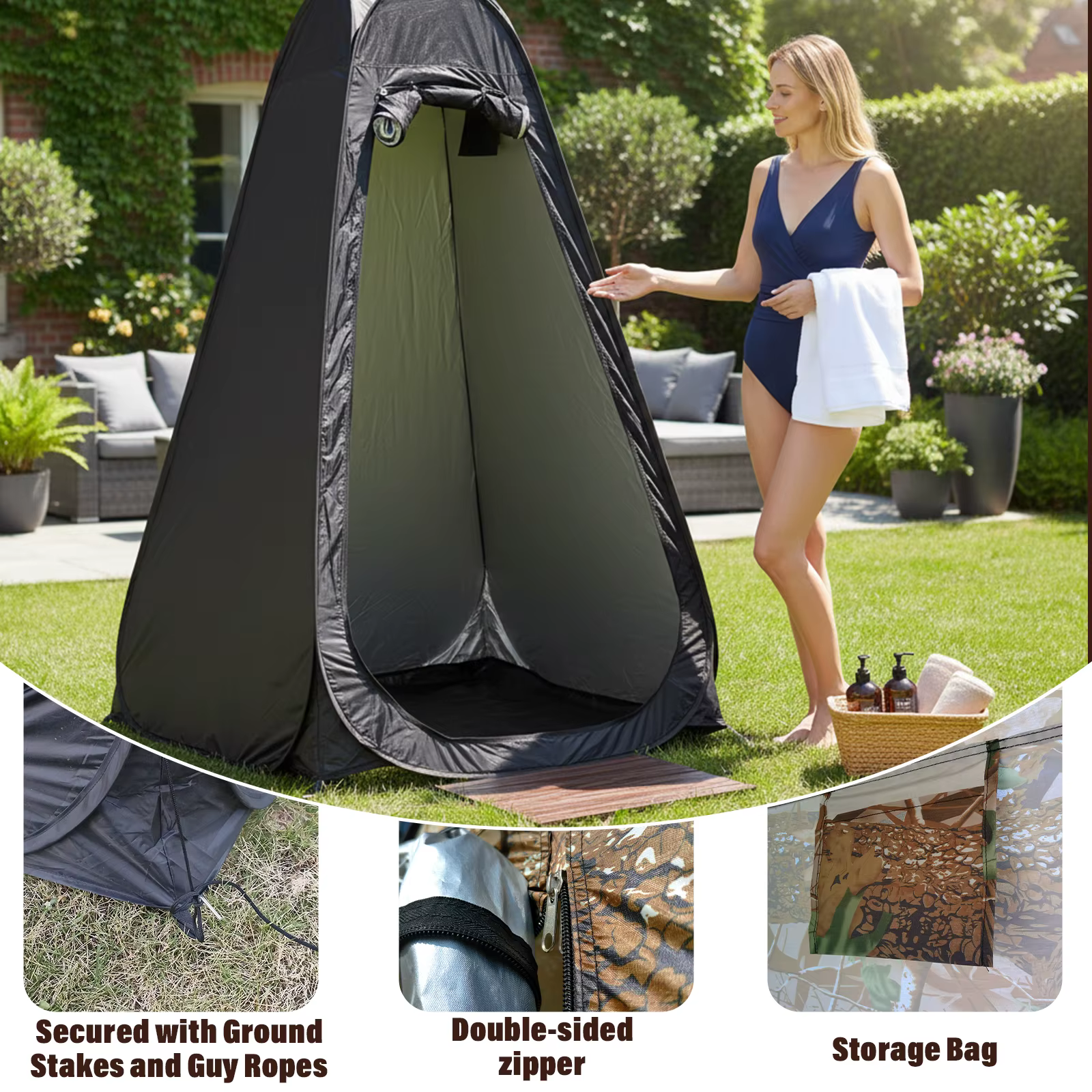 Tente Parasol Portable Extra-Large Idéale pour les Sorties Printanières