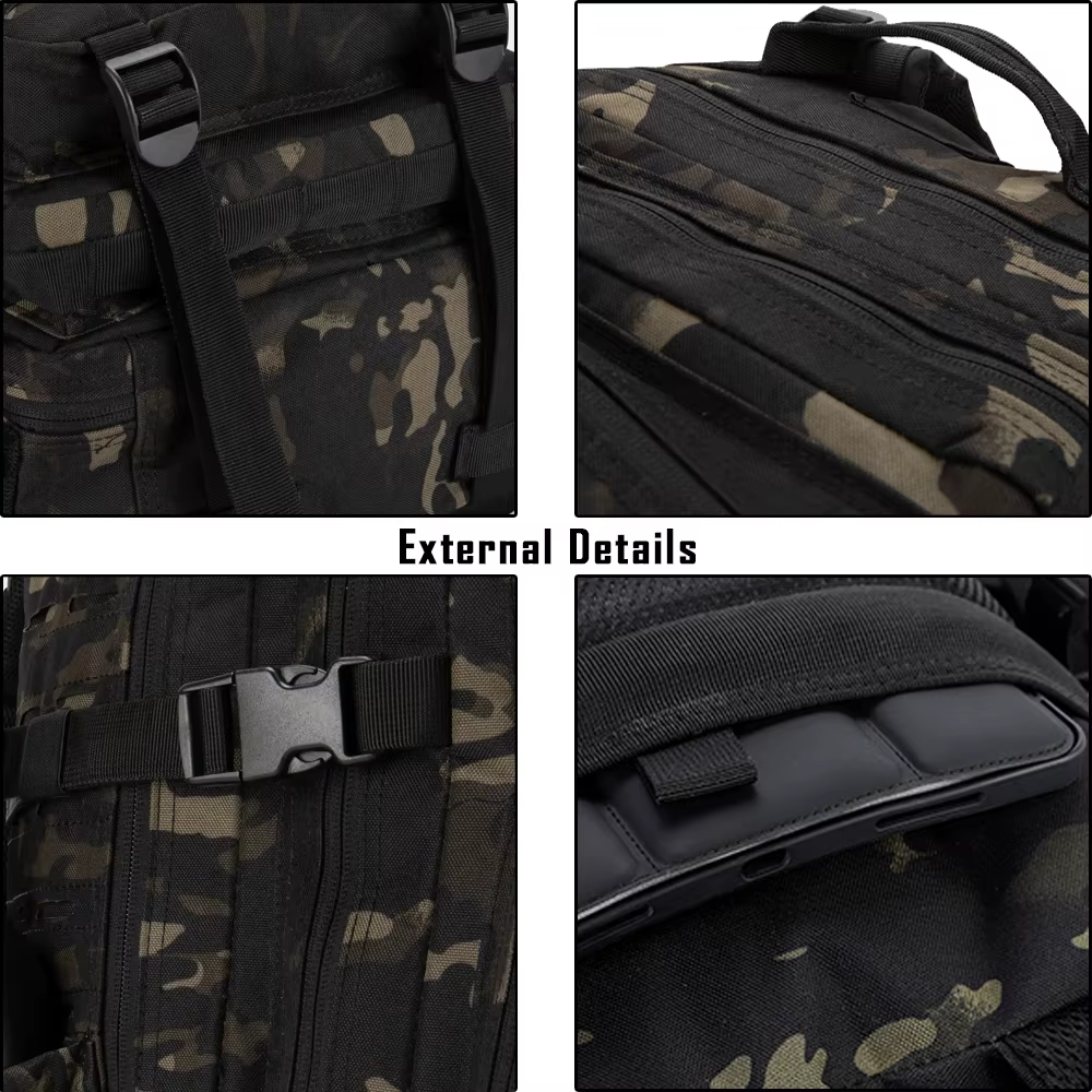 25L 35L 45L militaire tactique sac à dos hommes Sports de plein air voyage randonnée Bug Out sac Camping survie assaut chasse sac à dos