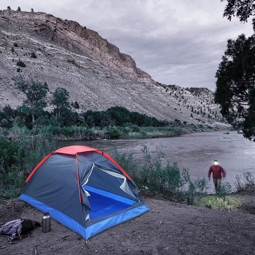 Tente de camping monocouche avec sac pour 2 personnes