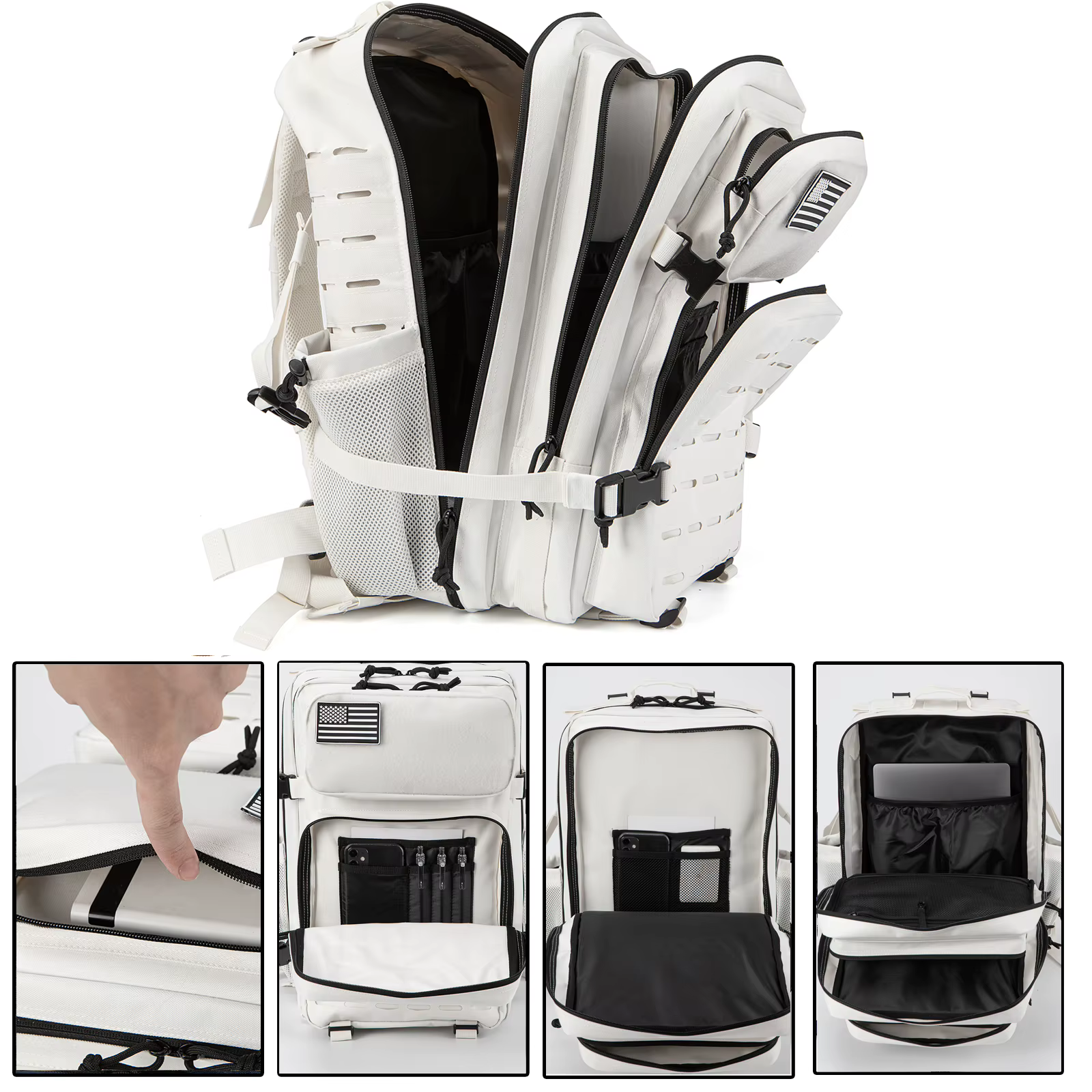 Sac à dos tactique 25L/45L pour hommes et femmes