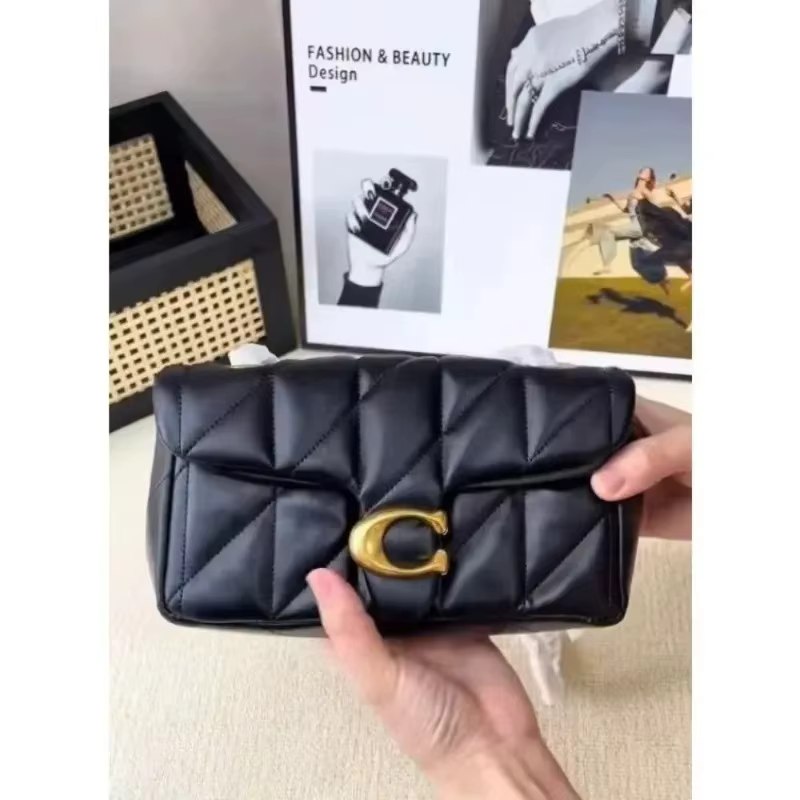 Sac à chaîne à motif diamant de haute qualité, sac messager à bandoulière, petit sac carré