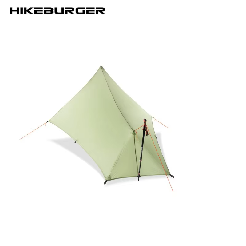 HIKEBURGER Xunshan 1P bâche tente Camping en plein air Mini abri configuration rapide ultraléger sac à dos randonnée étanche