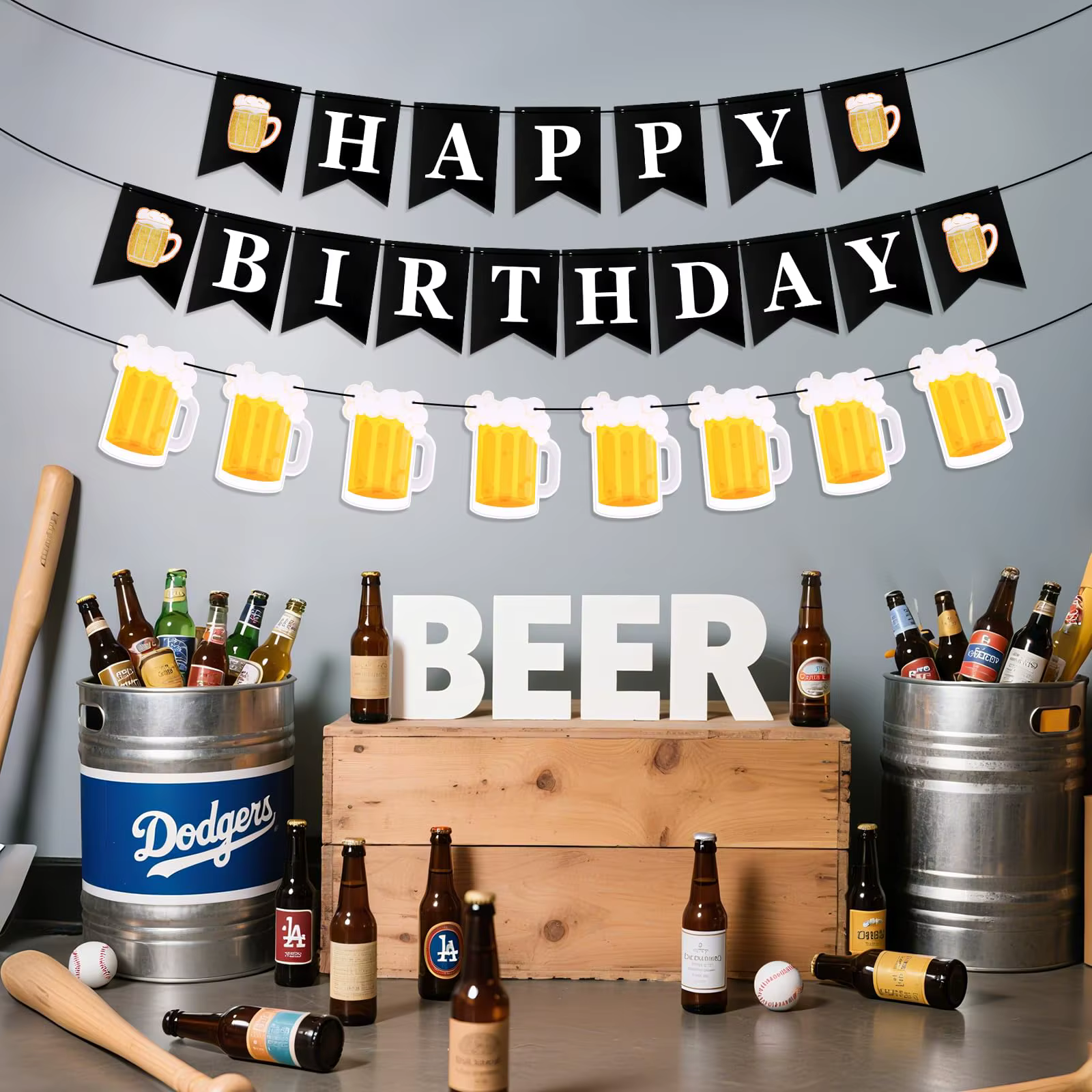 Décorations de fête d'anniversaire pour adultes
