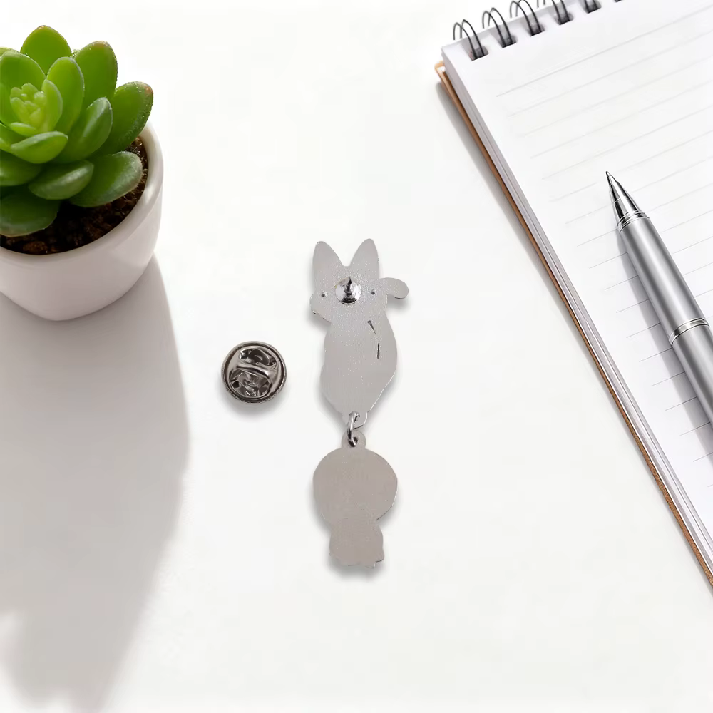 Kiki's Delivery Service Pet Cat Kiki Pin avec princesse Mononoke Kodama pendentif Badge Anime marchandise métal accessoire Fan cadeau