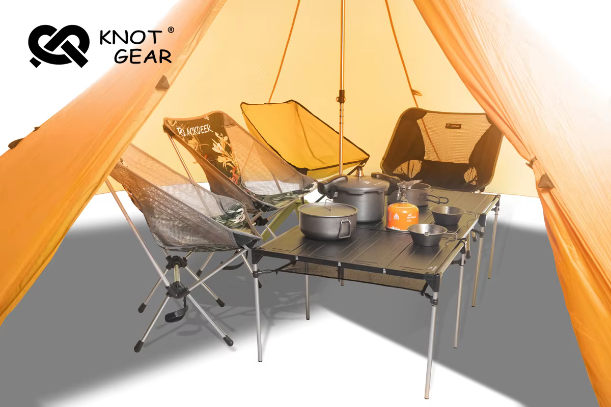 Knot Gear Hufu – tente pyramide de Camping en plein air pour 4 à 8 personnes