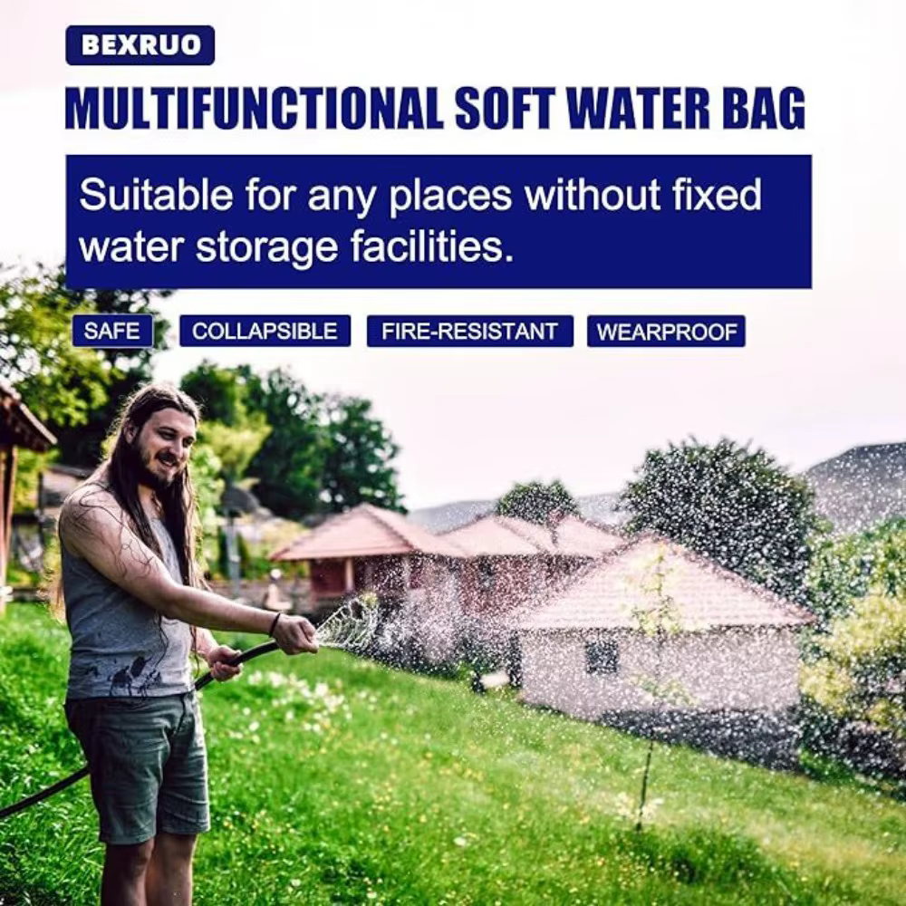 Grand sac de stockage d'eau pliable