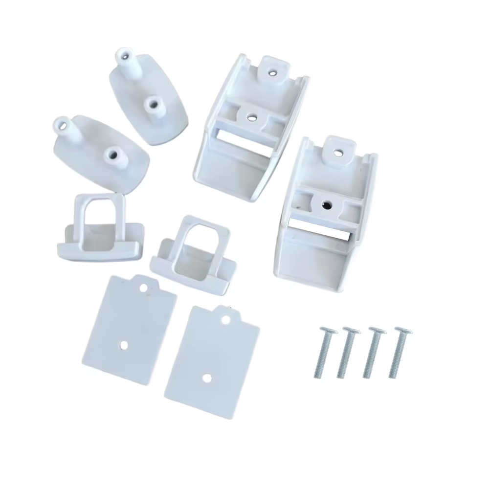 2 ensembles de supports muraux blancs pour pieds de store Fiamma F45s F80s F65 98655-176