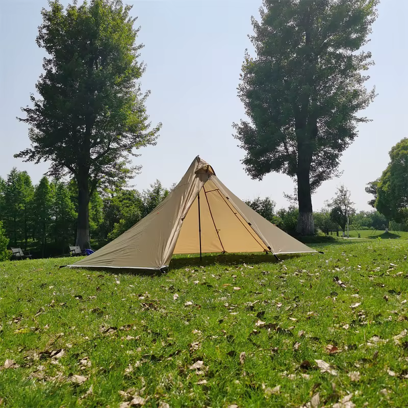 1 personne randonnée Camping tente ultralégère sans tige pyramide