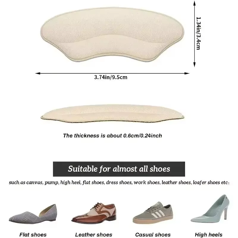 Autocollants de talon antidérapants et Anti-friction