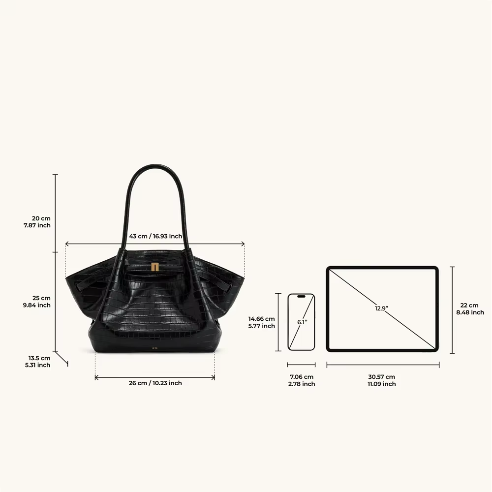 Sac à bandoulière JW PEI2026 pour femme, sac de créateur grande capacité marron foncé avec pochette portefeuille | Sac à main en cuir élégant et luxueux