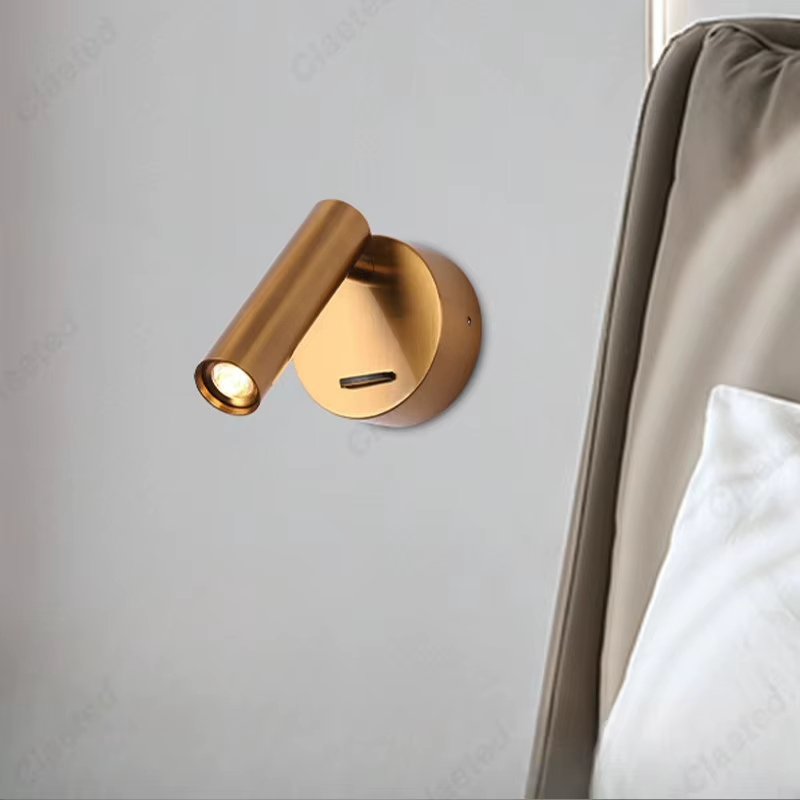 Nouveau Simple LED lecture applique avec interrupteur chambre d'hôtel maison salon chambre chevet lampes d'éclairage avancé
