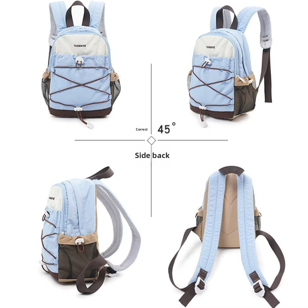 Sac à dos léger de style sportif avec blocs de couleur