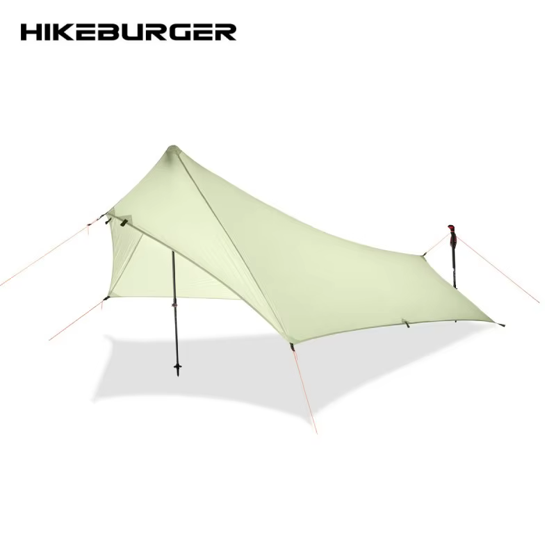 HIKEBURGER Xunshan 1P bâche tente Camping en plein air Mini abri configuration rapide ultraléger sac à dos randonnée étanche