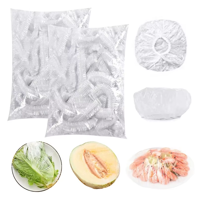 Sac en plastique jetable 100/300/700 pièces, couvercle alimentaire, stockage de sacs alimentaires élastiques, organisateur de cuisine, sac de fruits, emballage de couvercle de bol