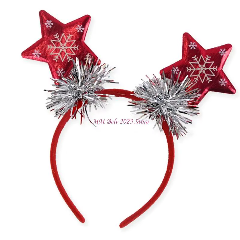 49ME – bandeau sur le thème des vacances, arbre noël/étoile, accessoires fête