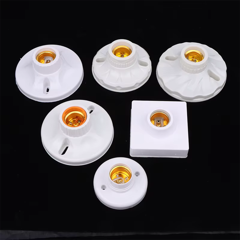 Support de lampe E27 innovant et pratique, support d'ampoule résistant aux hautes températures, douille d'ampoule en céramique, Base de lampe