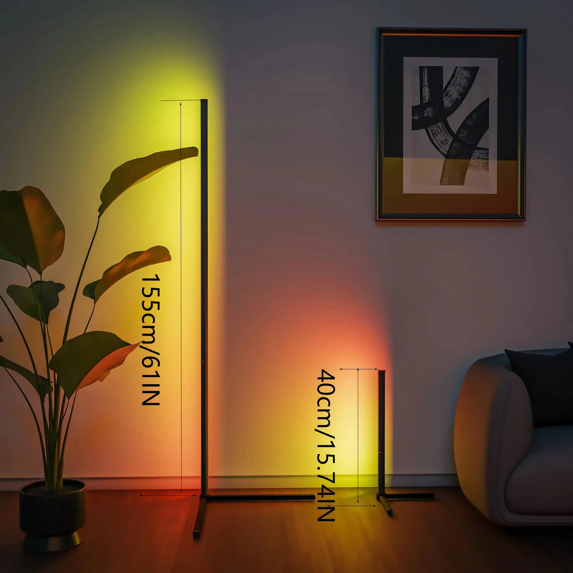 Lampadaire d'angle 1 pièce