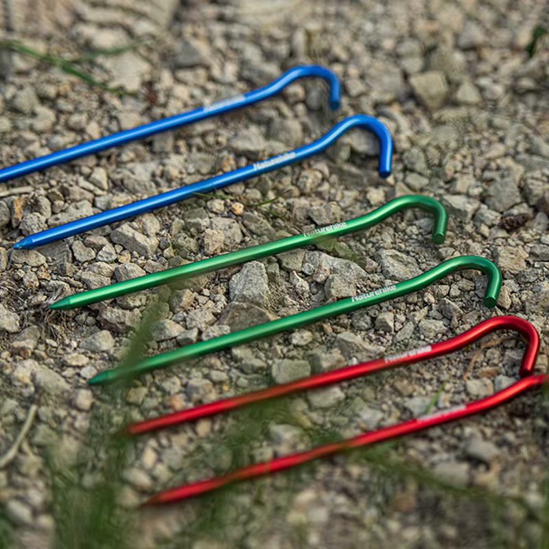 Naturehike – Lot de 8 piquets de tente de camping pour extérieur