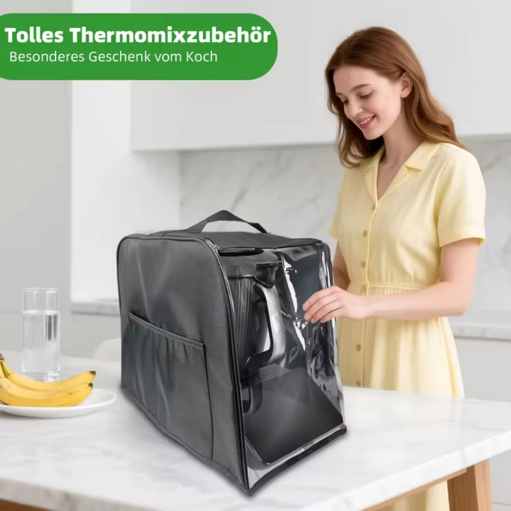 Housse de protection et sac anti-poussière pour Thermomix TM7, housse anti-bruit, accessoire de protection de cuisine pliable, housse transparente.