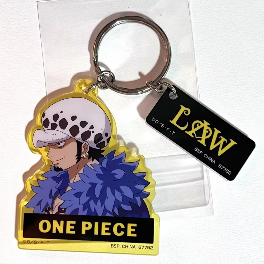 Porte-clés en acrylique One Piece Trafalgar Law, accessoire de dessin animé pour sac, décoration de clé de voiture, cadeau sur le thème de l'anime 2026