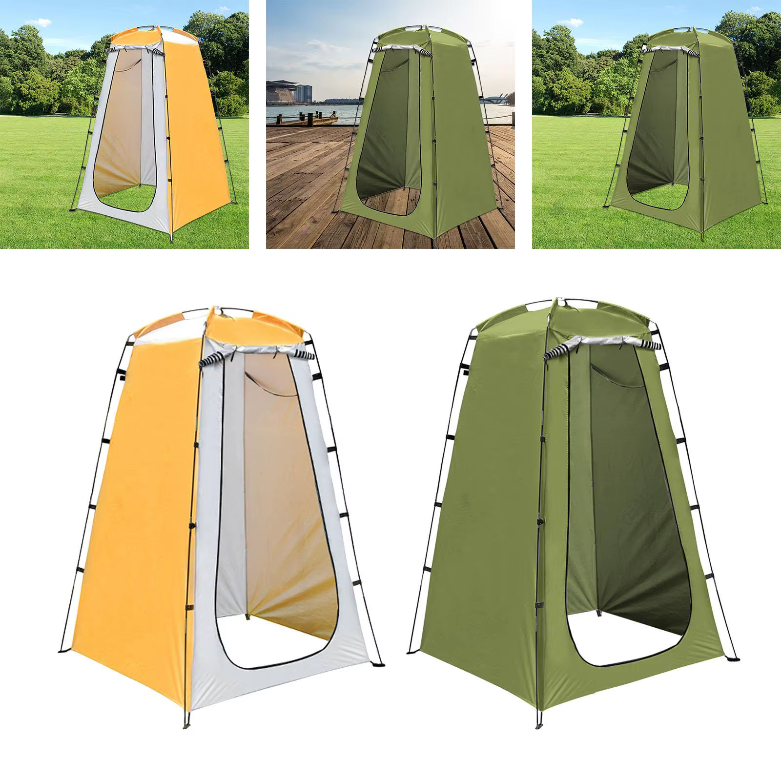 Tente de Douche Mobile et Toilettes Portables pour 1 Personne – Abri Imperméable et Portable pour Randonnée