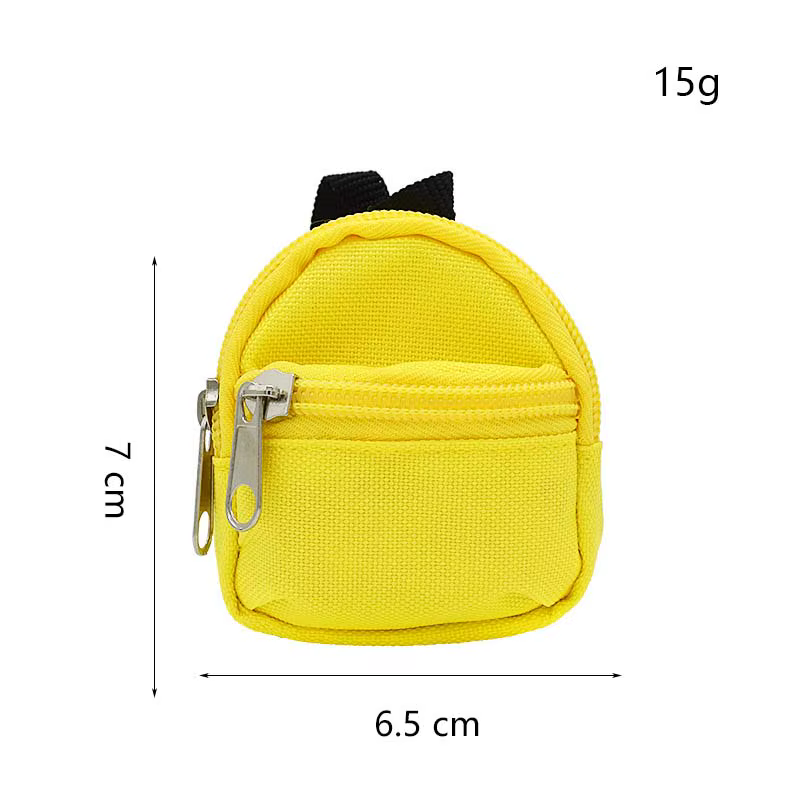 Mini sac à dos mignon adapté aux poupées Labubu 15/17, poupées en coton de 10cm et sac à dos BJD 6/1, accessoires de décoration de poupée Labubu
