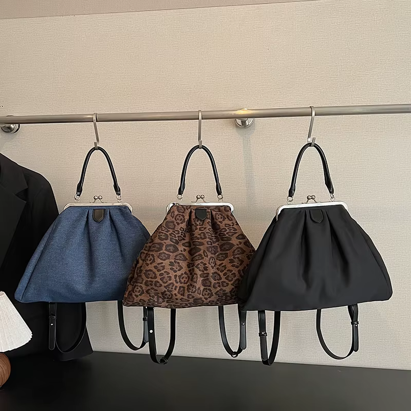 Sacs à dos Oxford de grande capacité à fermoir couleur unie
