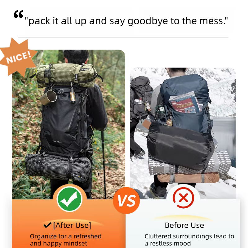 Sac à dos à fermeture roll-top 12L en Dyneema